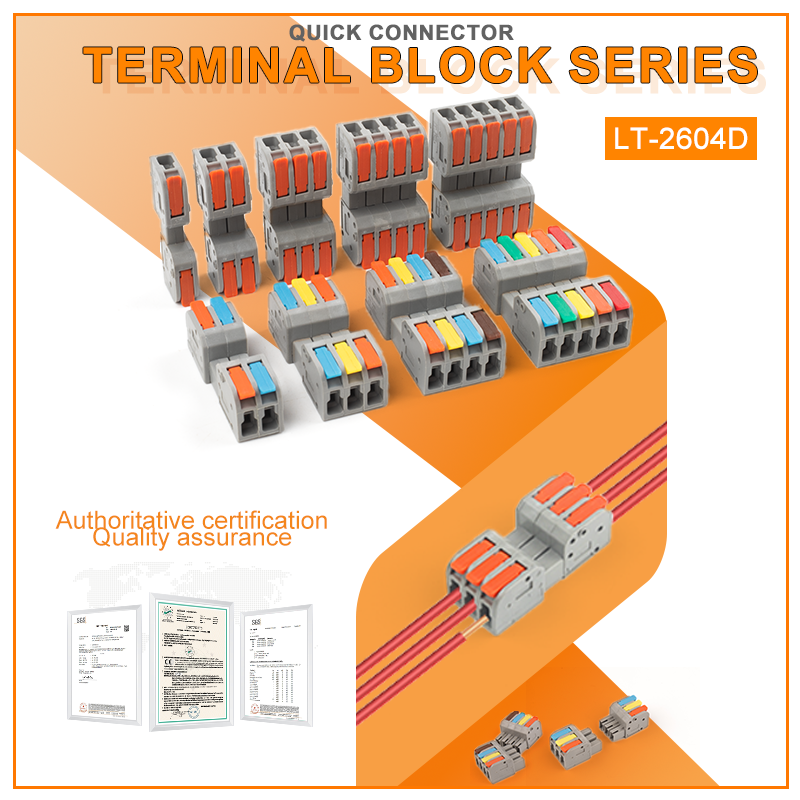 Push Fit Connector - 5 uds DF-2604D Mini conector de