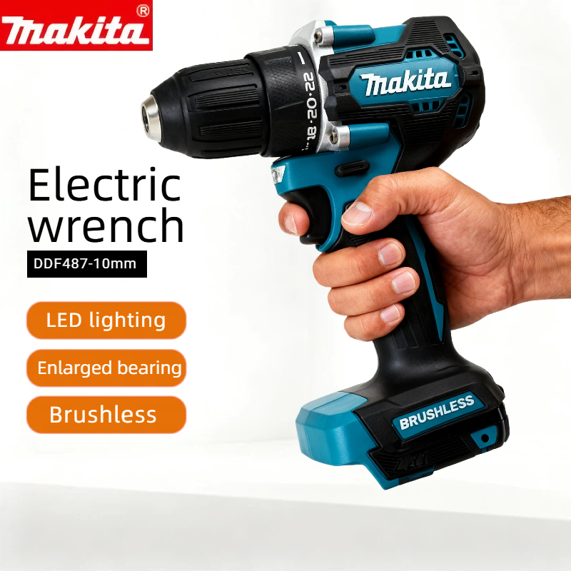 Makita Drill Ddf484 - Taladro percutor inalámbrico Makita 18V DDF487: