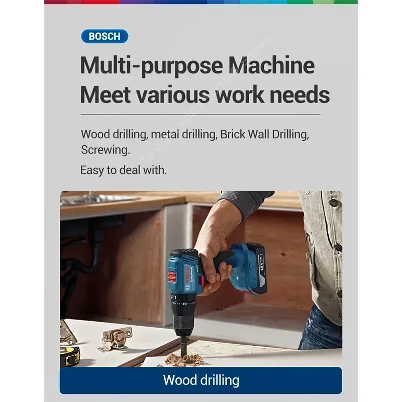 Taladro Percutor Inalámbrico B - Bosch Drill Gsb 18V reseña y precio