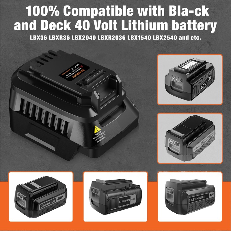 Adaptador de batería de herram - Black+Decker Tool Cordless reseña y precio