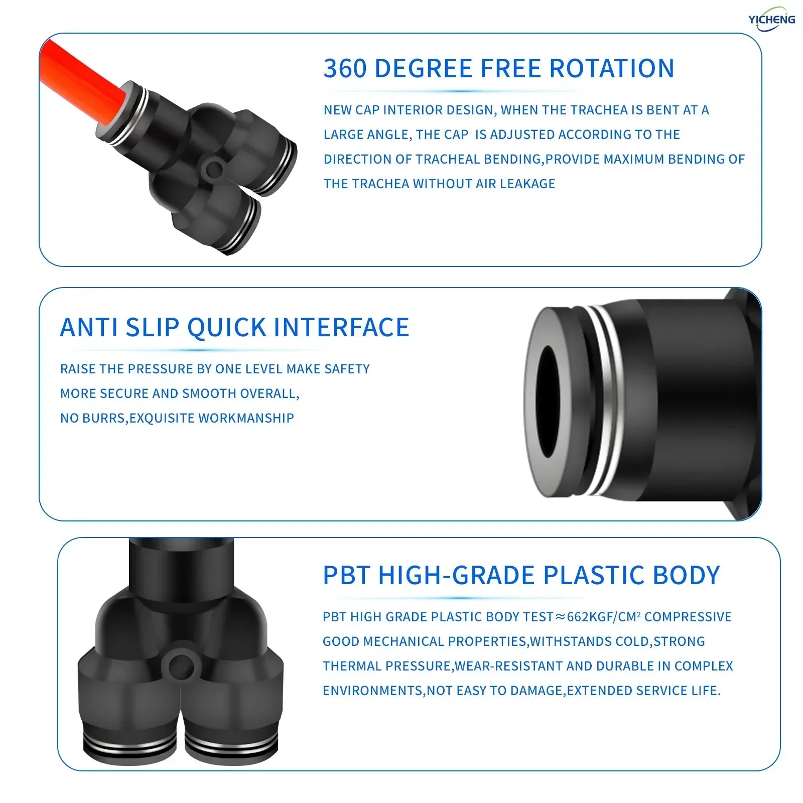 Conector de manguera neumática - Push Fit Connector reseña y precio