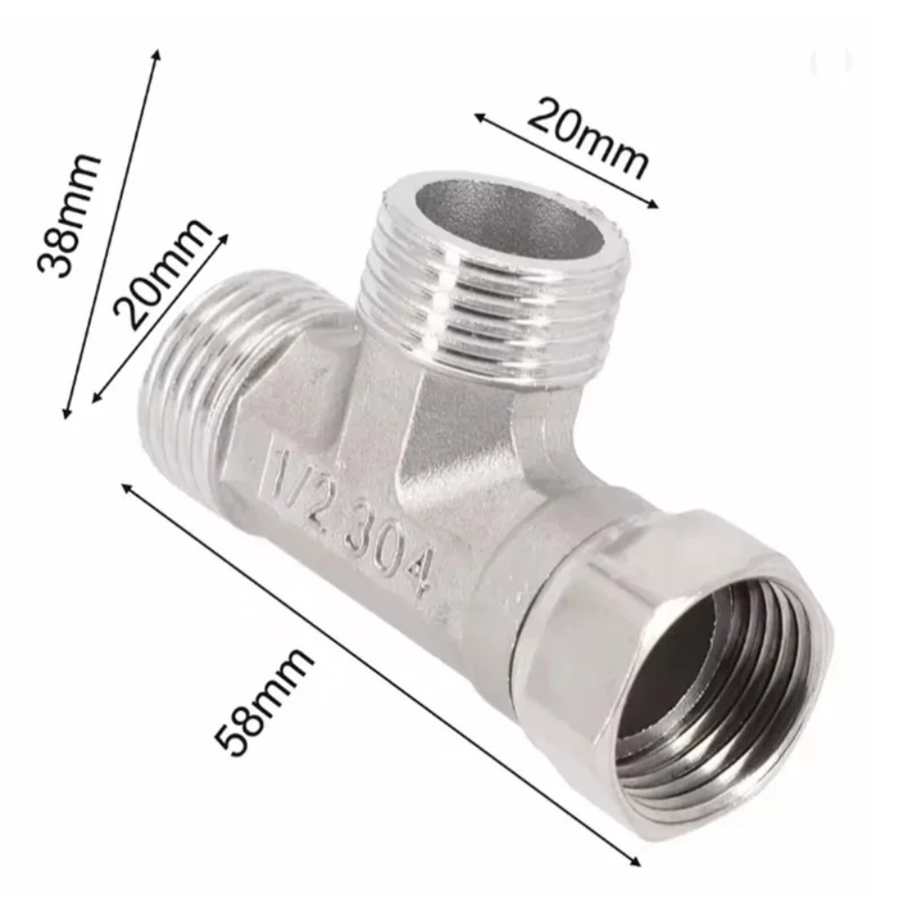 Adaptador en T de Acero Inoxid - Shower Valve Cartridge reseña y precio