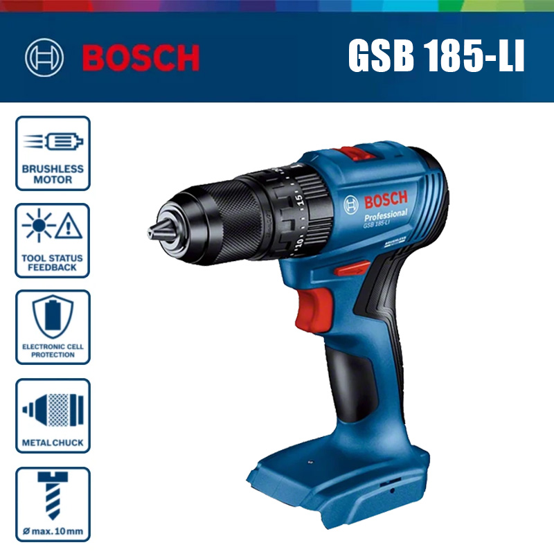 Taladro percutor inalámbrico B - Bosch Drill Gsb 18V reseña y precio