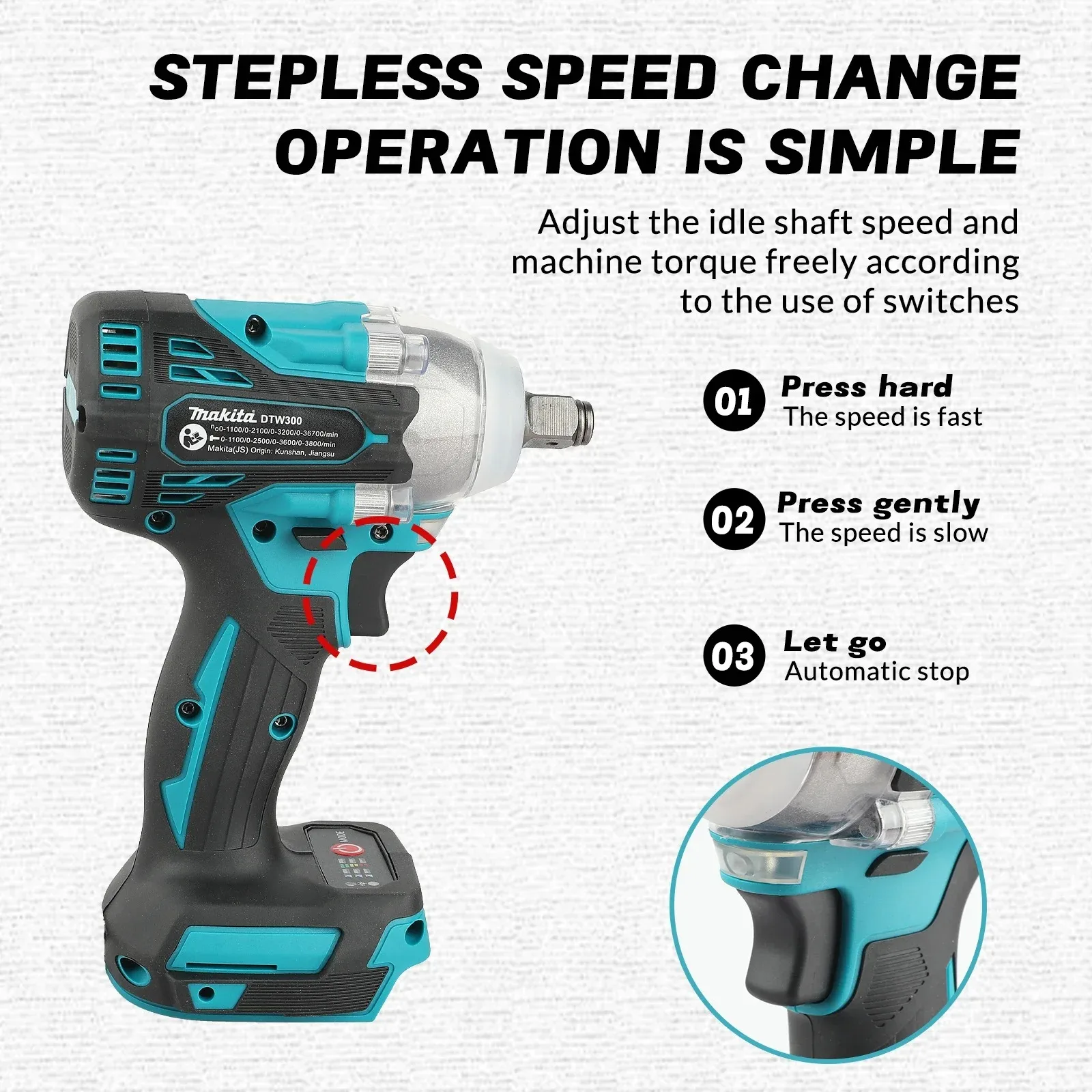 Llave de Impacto Inalámbrica M - Makita Drill Dtw300 reseña y precio