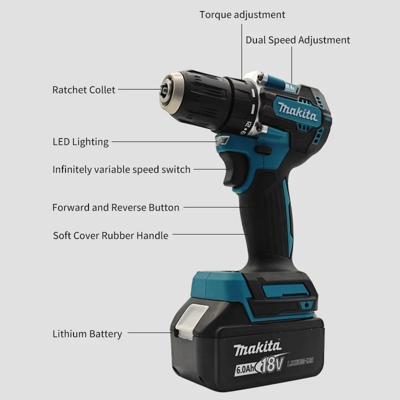 Destornillador Eléctrico Inalá - Makita Drill Ddf484 reseña y precio